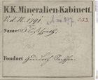 Etiketten zu Fluorit (NHMW-MIN-Am197)
